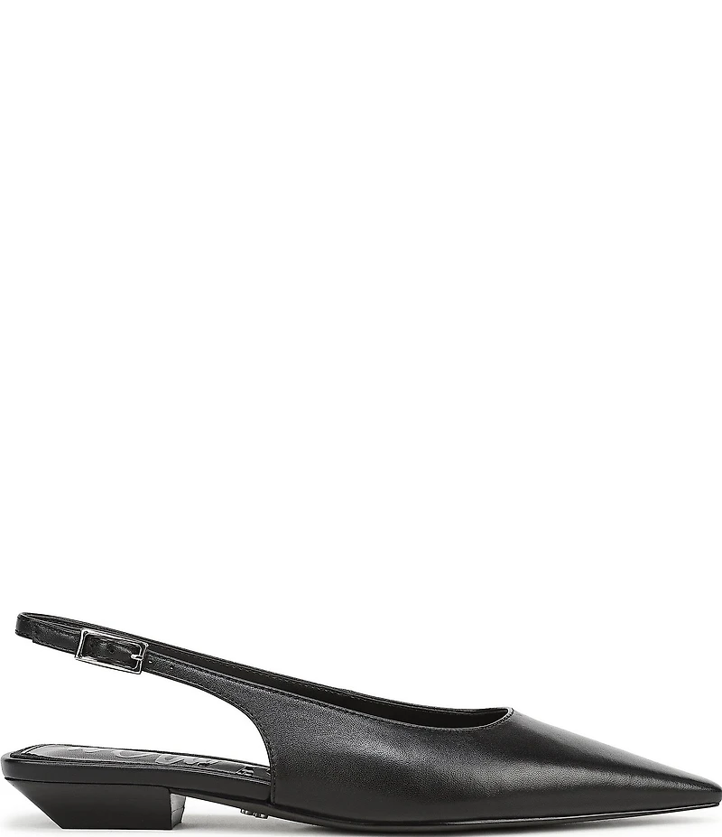 Sam Edelman Netty Leather Kitten Heel Slingback Flats