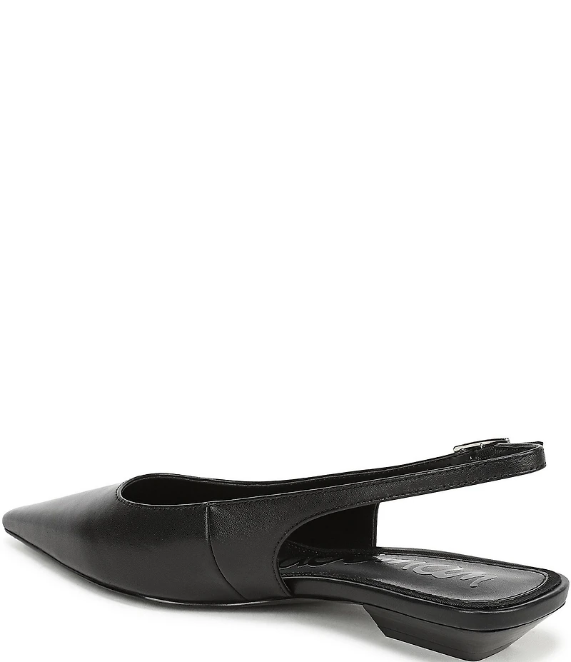 Sam Edelman Netty Leather Kitten Heel Slingback Flats