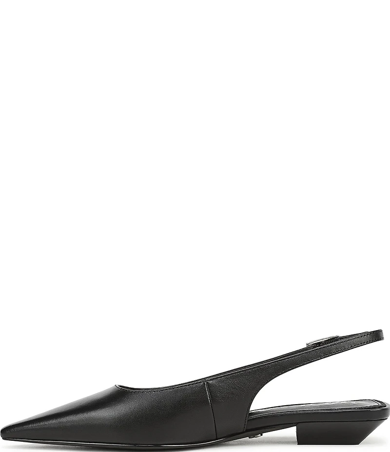 Sam Edelman Netty Leather Kitten Heel Slingback Flats