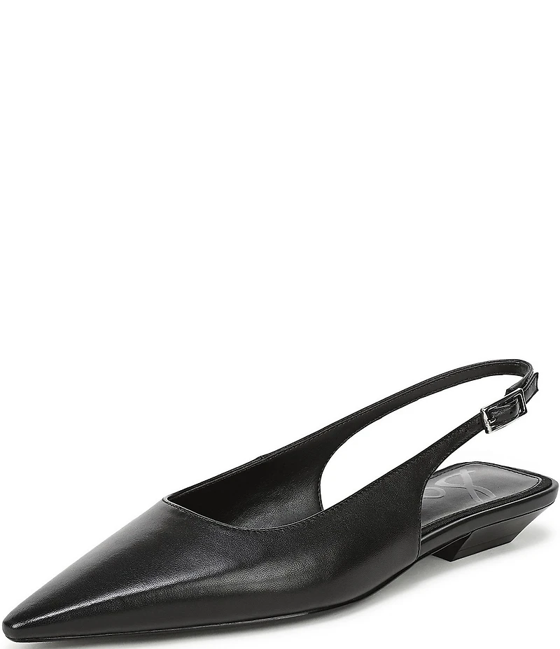 Sam Edelman Netty Leather Kitten Heel Slingback Flats