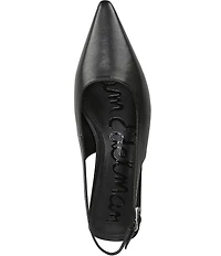 Sam Edelman Netty Leather Kitten Heel Slingback Flats