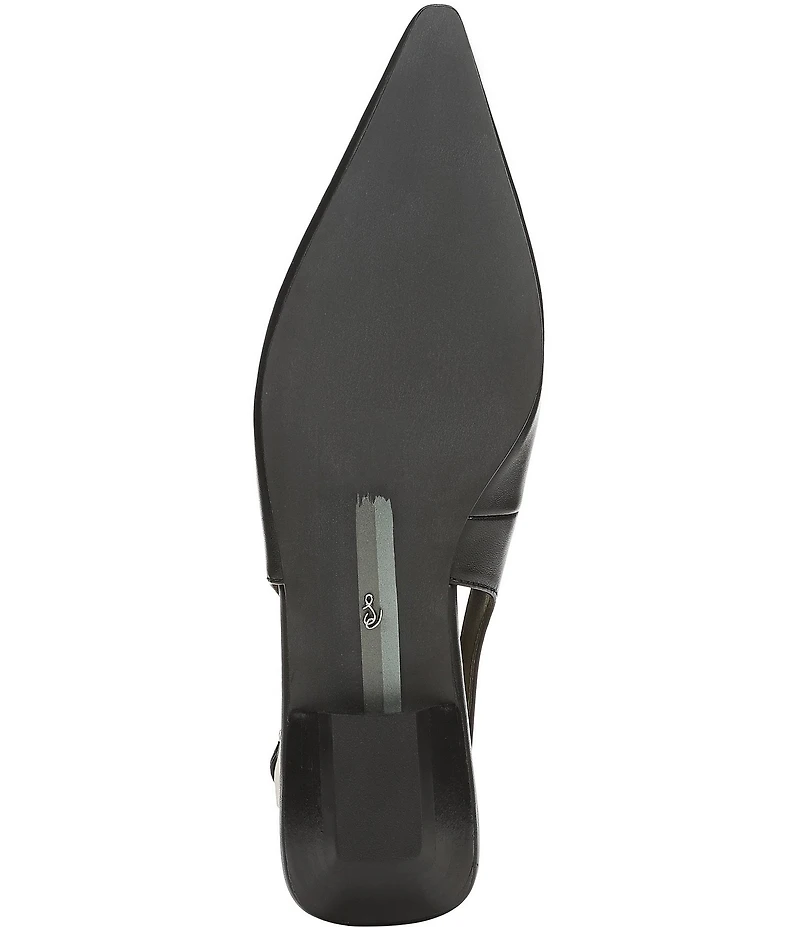 Sam Edelman Netty Leather Kitten Heel Slingback Flats
