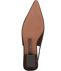 Sam Edelman Netty Suede Pointed Toe Kitten Heel Slingback Flats