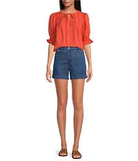 Sam Edelman Noa Relaxed Fit Stretch Trouser Shorts