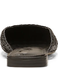 Sam Edelman Nola Woven Leather Square Toe Mules