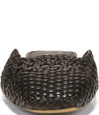 Sam Edelman Nola Woven Leather Square Toe Mules