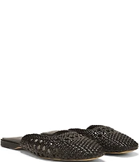 Sam Edelman Nola Woven Leather Square Toe Mules