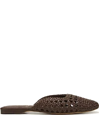 Sam Edelman Nola Woven Leather Square Toe Mules