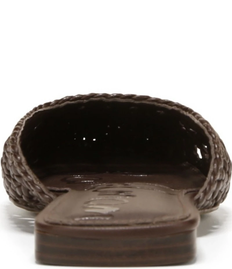 Sam Edelman Nola Woven Leather Square Toe Mules