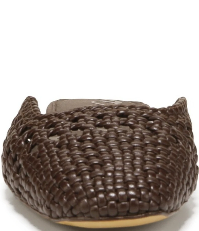Sam Edelman Nola Woven Leather Square Toe Mules