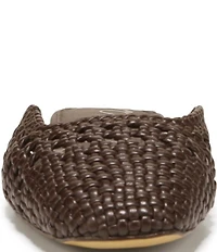 Sam Edelman Nola Woven Leather Square Toe Mules