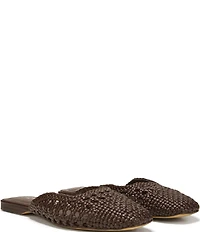 Sam Edelman Nola Woven Leather Square Toe Mules