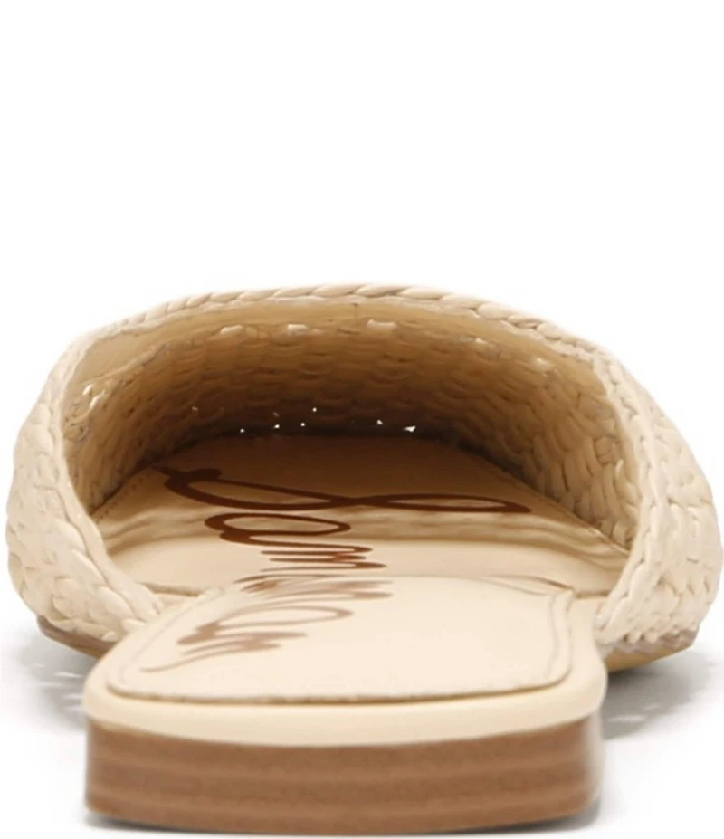 Sam Edelman Nola Woven Leather Square Toe Mules