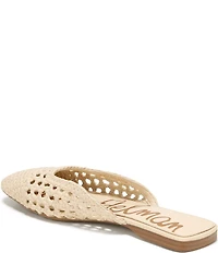 Sam Edelman Nola Woven Leather Square Toe Mules