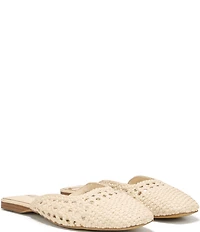 Sam Edelman Nola Woven Leather Square Toe Mules