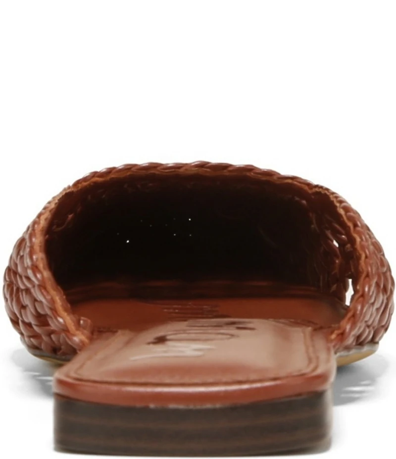 Sam Edelman Nola Woven Leather Square Toe Mules