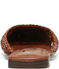 Sam Edelman Nola Woven Leather Square Toe Mules