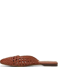 Sam Edelman Nola Woven Leather Square Toe Mules