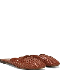 Sam Edelman Nola Woven Leather Square Toe Mules