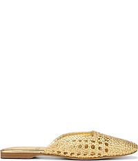 Sam Edelman Nola Woven Leather Square Toe Mules
