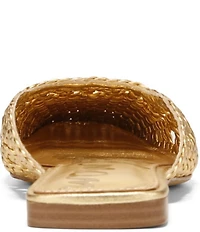 Sam Edelman Nola Woven Leather Square Toe Mules