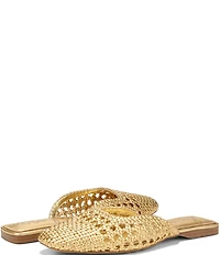 Sam Edelman Nola Woven Leather Square Toe Mules
