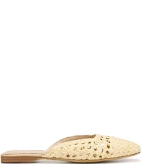 Sam Edelman Nola Woven Raffia Square Toe Mules