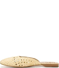 Sam Edelman Nola Woven Raffia Square Toe Mules