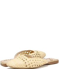 Sam Edelman Nola Woven Raffia Square Toe Mules