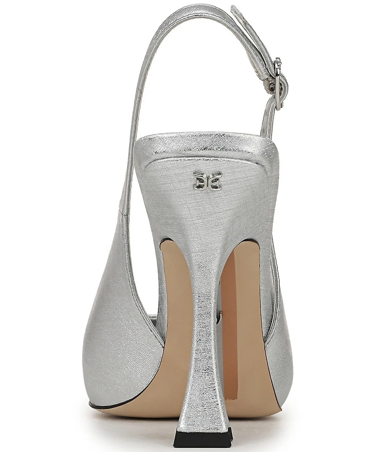 Sam Edelman Odette Metallic Leather Slingback Pumps
