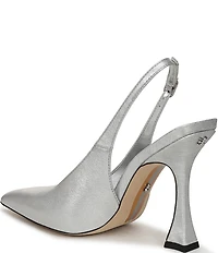 Sam Edelman Odette Metallic Leather Slingback Pumps