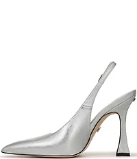 Sam Edelman Odette Metallic Leather Slingback Pumps