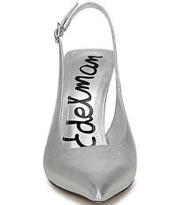 Sam Edelman Odette Metallic Leather Slingback Pumps