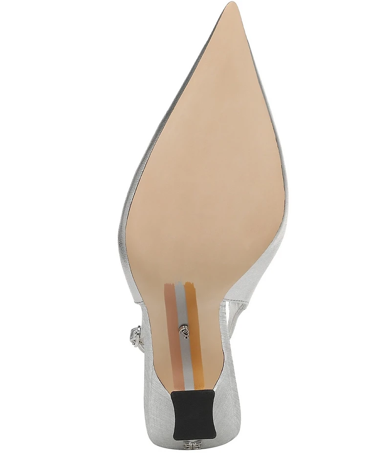 Sam Edelman Odette Metallic Leather Slingback Pumps