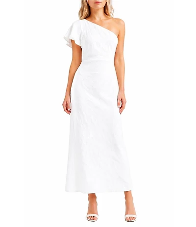 Sam Edelman One Shoulder Sheath Midi Dress