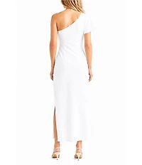 Sam Edelman One Shoulder Sheath Midi Dress