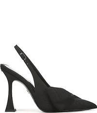 Sam Edelman Onia Silk Fabric Bow Detail Slingback Pumps