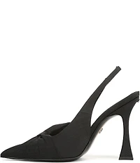 Sam Edelman Onia Silk Fabric Bow Detail Slingback Pumps