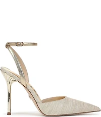 Sam Edelman Osha Melange Fabric Ankle Strap Dress Pumps