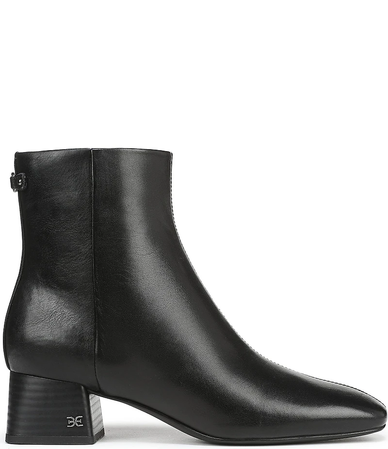 Sam Edelman Paige Leather Square Toe Dress Booties
