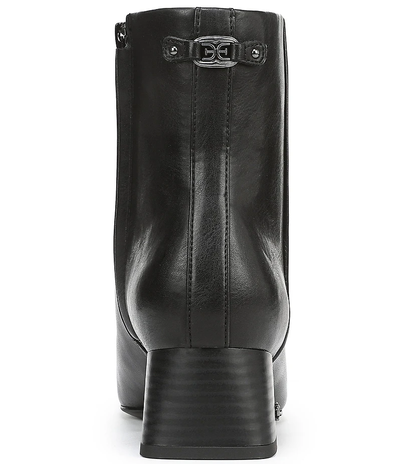 Sam Edelman Paige Leather Square Toe Dress Booties