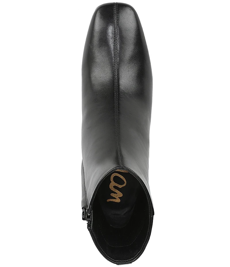 Sam Edelman Paige Leather Square Toe Dress Booties