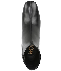 Sam Edelman Paige Leather Square Toe Dress Booties