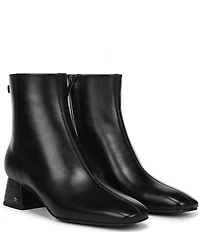 Sam Edelman Paige Leather Square Toe Dress Booties