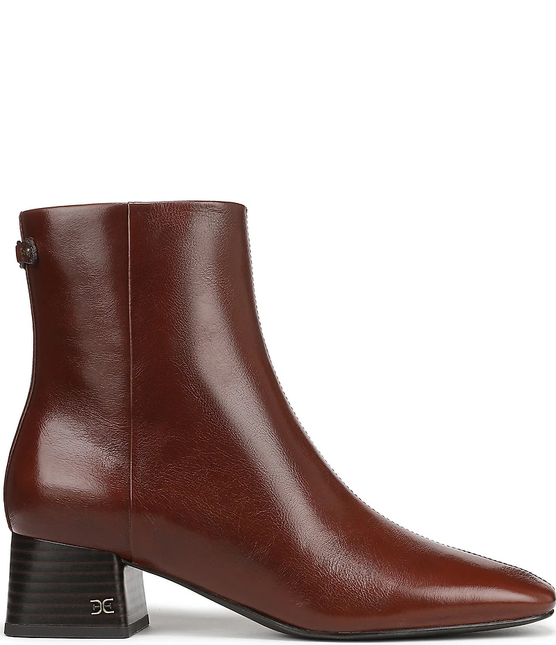 Sam Edelman Paige Leather Square Toe Dress Booties