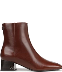 Sam Edelman Paige Leather Square Toe Dress Booties