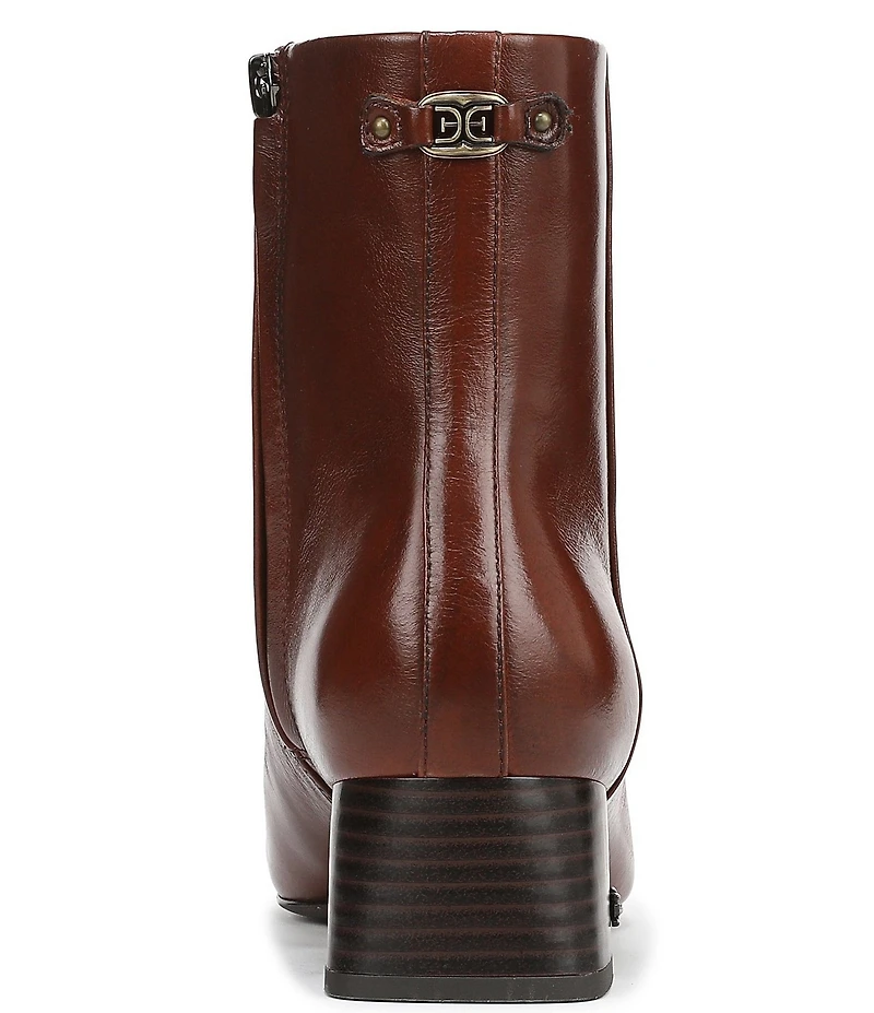 Sam Edelman Paige Leather Square Toe Dress Booties