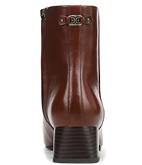 Sam Edelman Paige Leather Square Toe Dress Booties