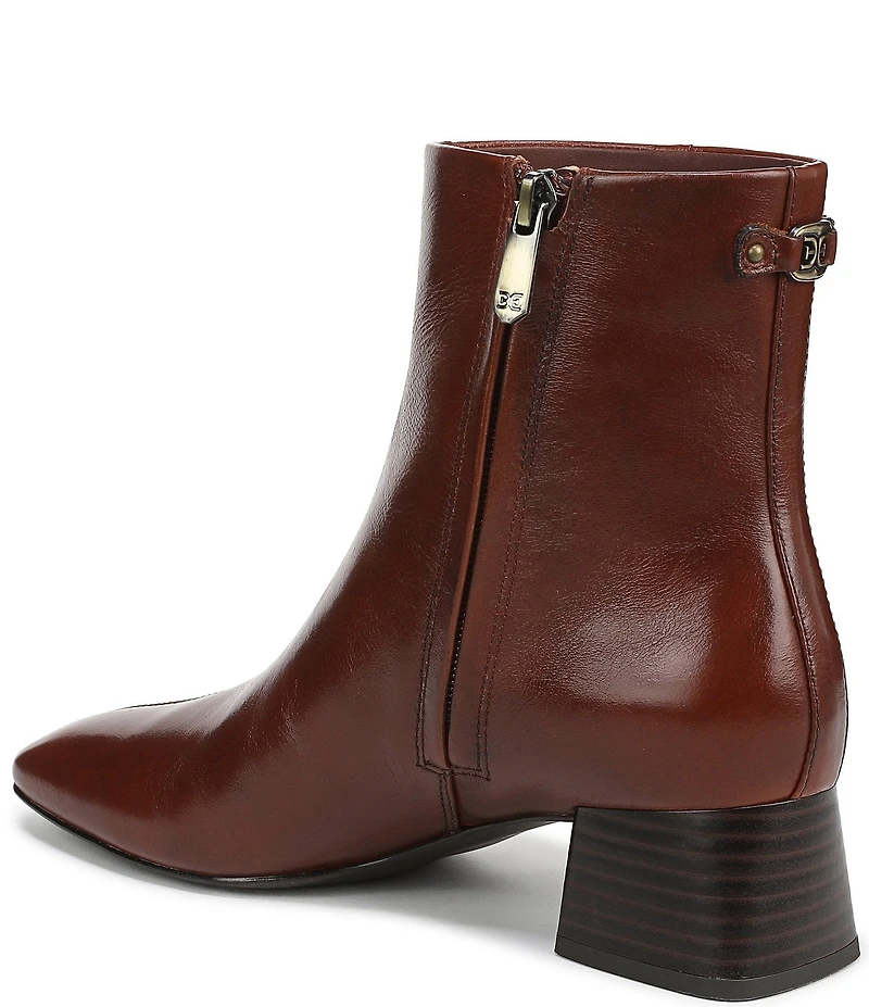 Sam Edelman Paige Leather Square Toe Dress Booties