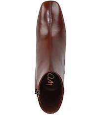 Sam Edelman Paige Leather Square Toe Dress Booties